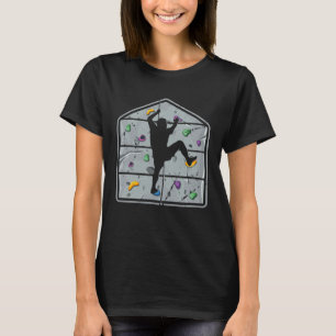 Rock Climbing Retro Mountain Climber Bouldering Hi T-Shirt