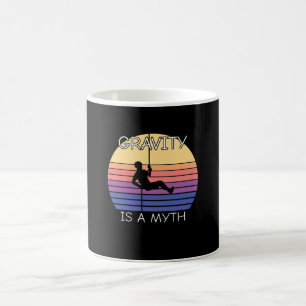 Rock Climbing Retro Vintag Kaffeetasse