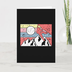 Rock Climbing Retro Vintag Karte