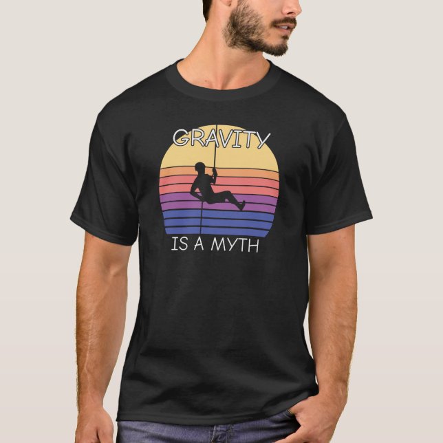 Rock Climbing Retro Vintag T-Shirt (Vorderseite)
