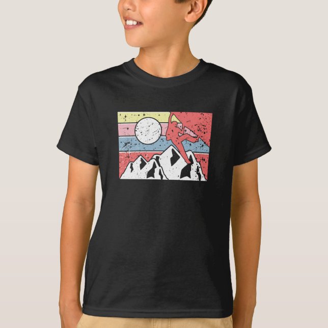 Rock Climbing Retro Vintag T-Shirt (Vorderseite)