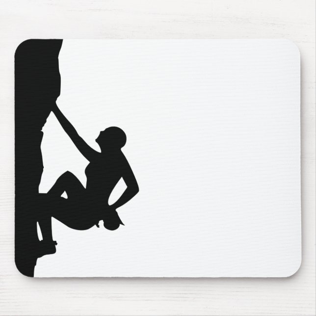 Rock Climbing Silhouette Mousepad (Vorne)