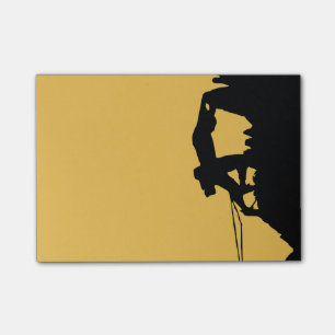 Rock Climbing Silhouette Post-it Klebezettel