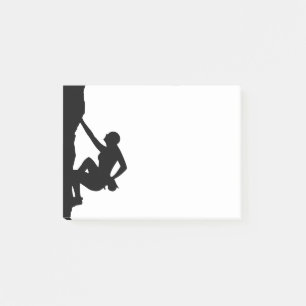 Rock Climbing Silhouette Post-it Klebezettel