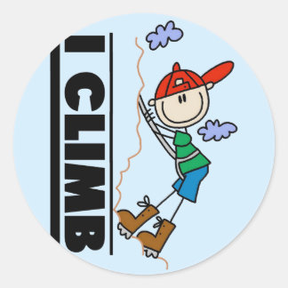 Rock Climbing Tshirts und Geschenke Runder Aufkleber