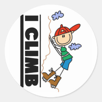 Rock Climbing Tshirts und Geschenke Runder Aufkleber