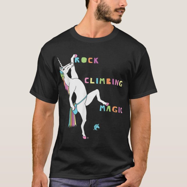 Rock Climbing Unicorn Costume Unicorn funny funny T-Shirt (Vorderseite)