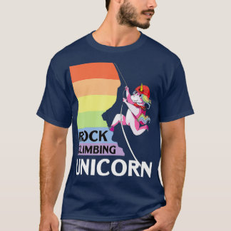 Rock Climbing Unicorn Magischer Höhenmesser T-Shirt