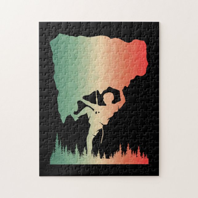 Rock Climbing Vintag Puzzle (Vertikal)