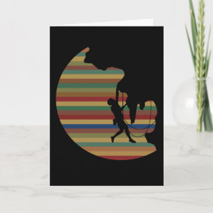 Rock Climbing Vintage Bergsteigen Bouldering Karte