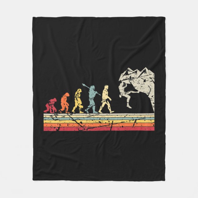 Rock Climbing Vintage Evolution Fleecedecke (Vorderseite)