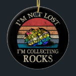 Rock Collection Geologist Rock Collector Vintag Keramik Ornament<br><div class="desc">Rock Collection Geologist Rock Collector Vintag</div>