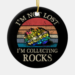 Rock Collection Geologist Rock Collector Vintag Keramik Ornament