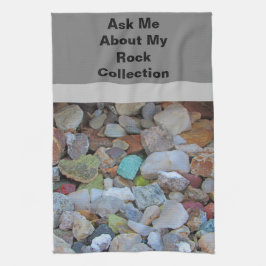 Rock Collection Natur Rockhound Farbenfrohe Steine Geschirrtuch