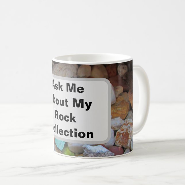 Rock Collection Natur Rockhound Farbenfrohe Steine Kaffeetasse (VorderseiteRechts)