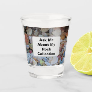 Rock Collection Natur Rockhound Farbenfrohe Steine Schnapsglas