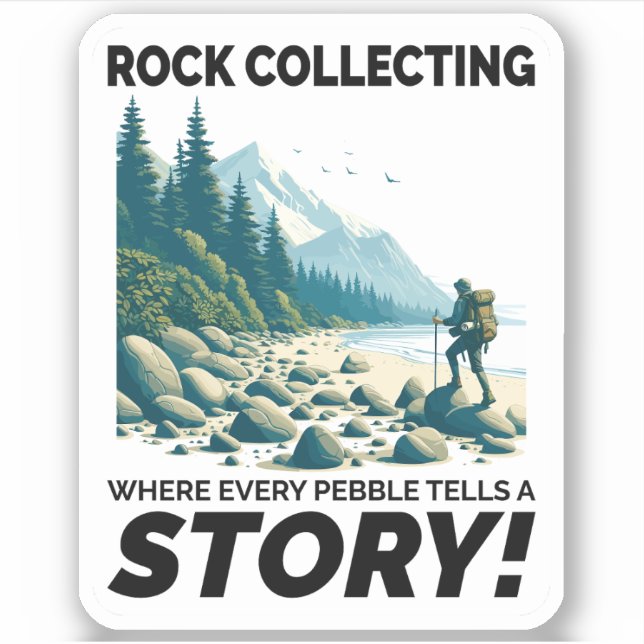 Rock Collections Mineral Collector Geology Aufkleber (Vorderseite)