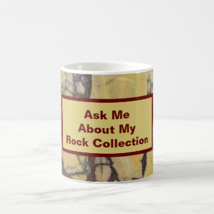 Rock Collector Humorroter Marmorstein Kaffeetasse