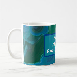 Rock Collector Spaß Blue Green Marble Stone Kaffeetasse