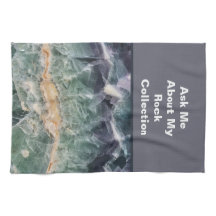 Rock Collector Spaß Lila grüner polierter Stein