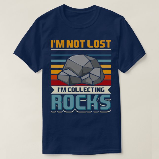 Rock Collectors Geologie Gesteinsfossile Mineralie T-Shirt (Design vorne)