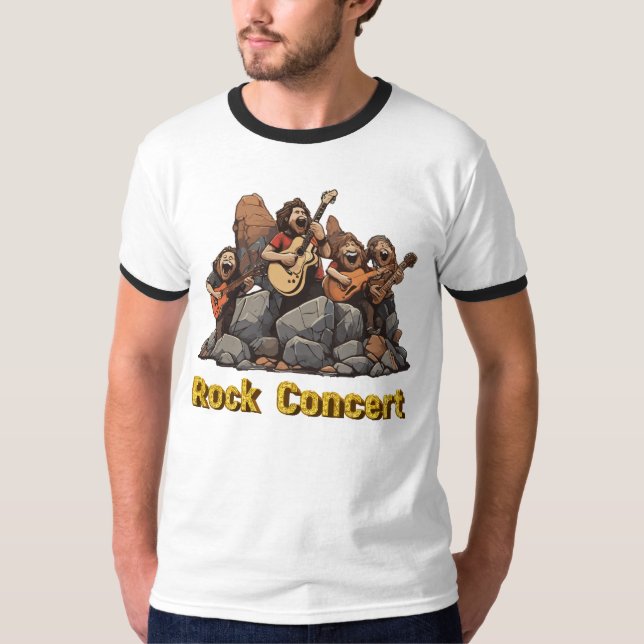 Rock Concert Spaß T-Shirt (Vorderseite)