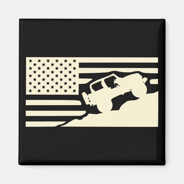 Rock Crawler American Flag #USAPatriotGraphics © Magnet (Vorne)