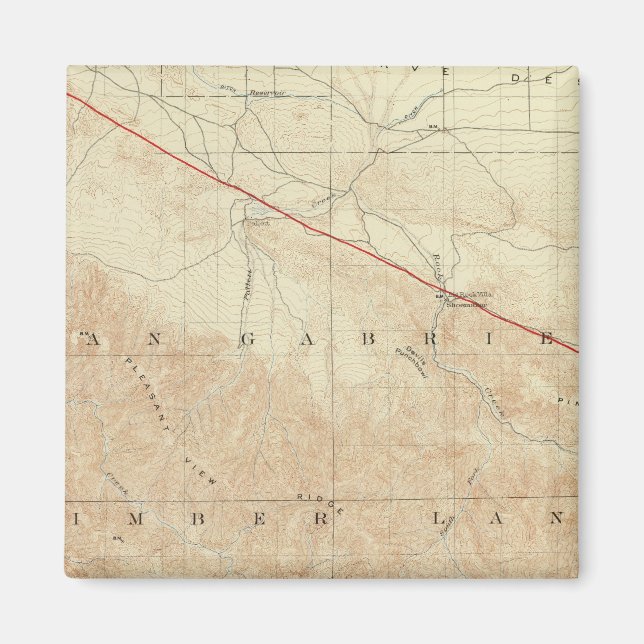 Rock Creek quadrangline zeigt San Andreas Rift Magnet (Vorne)