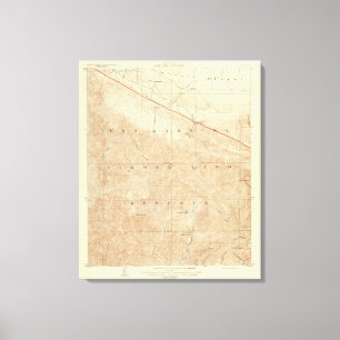 Rock- Creekviereck, das San- Andreasriß zeigt Leinwanddruck