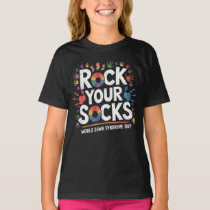 Rock Deine Socken Weltweiter Down-Syndrom-Tag T-Shirt