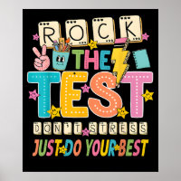 Rock den Test, keine Stress, beste Lehrkraft-Prüfu
