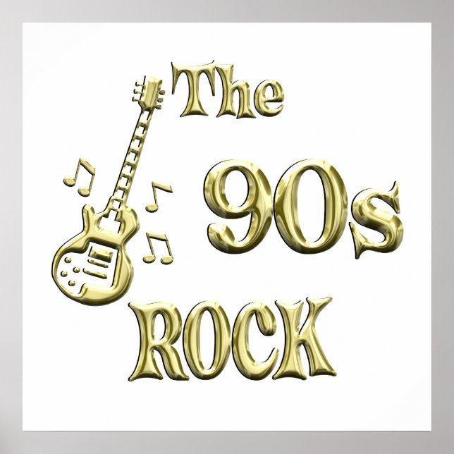 ROCK DER 90er Jahre Poster (Vorne)
