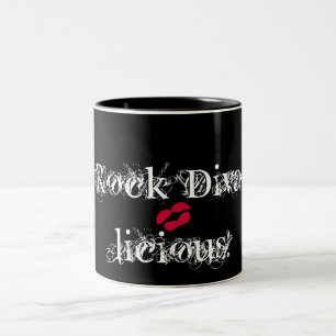 "Rock Diva-licious! In Schwarz" Tasse - individuel