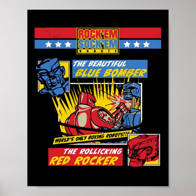 Rock em Sock em - Boxing Roboter Comic Page Poster (Vorne)