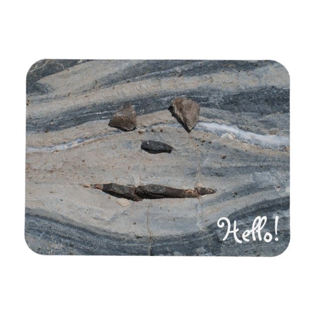 Rock Face sagt Hallo! Magnet (Horizontal)