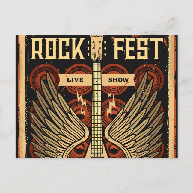 Rock fest postkarte (Vorderseite)