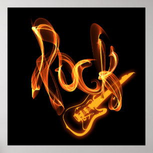 Rock-fire-Schild Poster