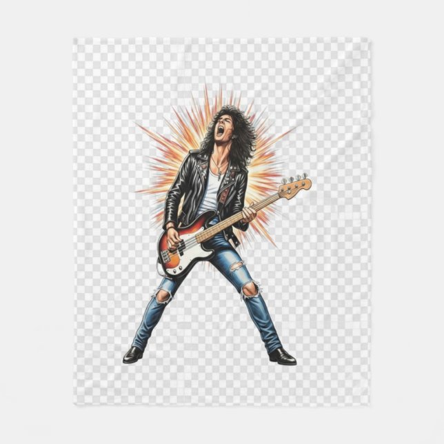 Rock fleece blanket (Vorderseite)