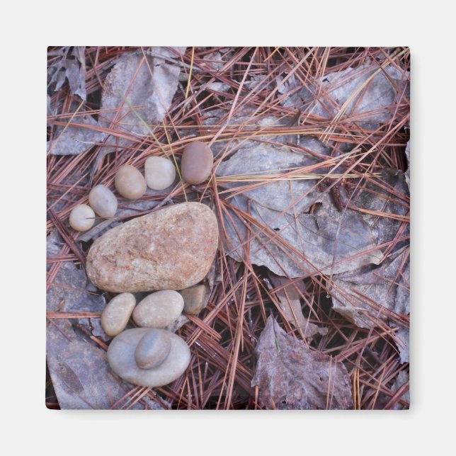 Rock Footprint Magnet (Vorne)