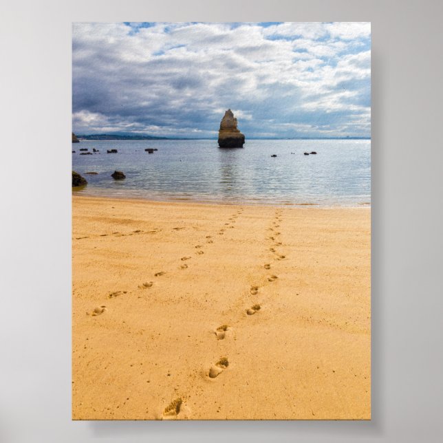 Rock formations in Algarve Poster (Vorne)