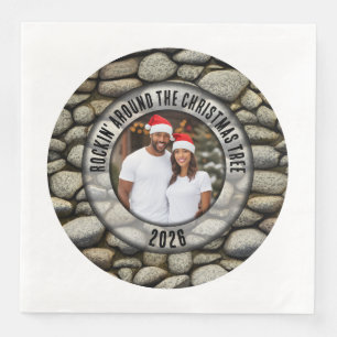 Rock Garden "Rocking around the Christmas Tree" Serviette