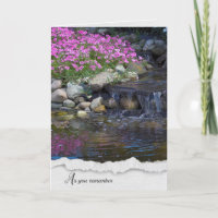 Rock Garden Wasserfall Sympathie Karte