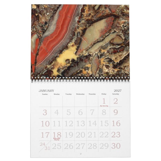 Rock & Gem Collection Kalender (Jan 2027)