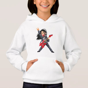 Rock-Girl-Gitarristin – Coole Musikliebhaber Girl Hoodie