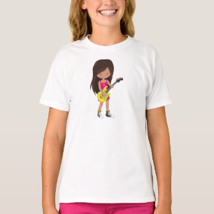 Rock Girl, Latina Girl, Gitarrenspieler, Band, Mus T-Shirt