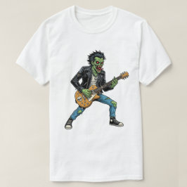Rock-Gitarre Zombie Horror Retro Fantasy T-Shirt