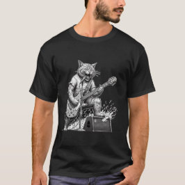 Rock-Gitarren-Katz-T-Shirt für Männer – Lustige Ka T-Shirt