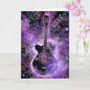 Rock Guitar Musical Geburtstagskarte Karte