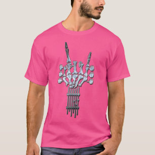 Rock Guitar Neck Skeleton Concept Band Men oder Wo T-Shirt
