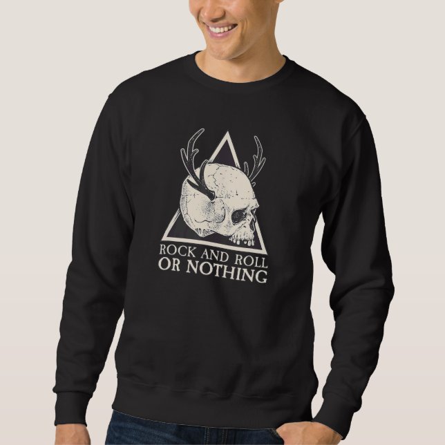 Rock Guitarist I Rock and Roll Or Nothing I Rock G Sweatshirt (Vorderseite)